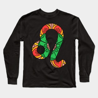 Leo Zodiac Sign Long Sleeve T-Shirt